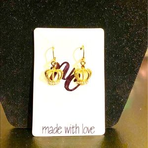 Golden Crown Earrings
